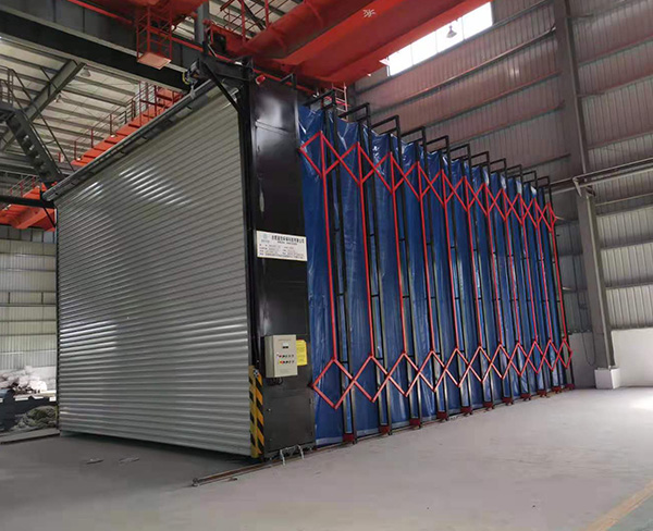 伸縮式(shi)移動(dòng)噴漆房 (7)
